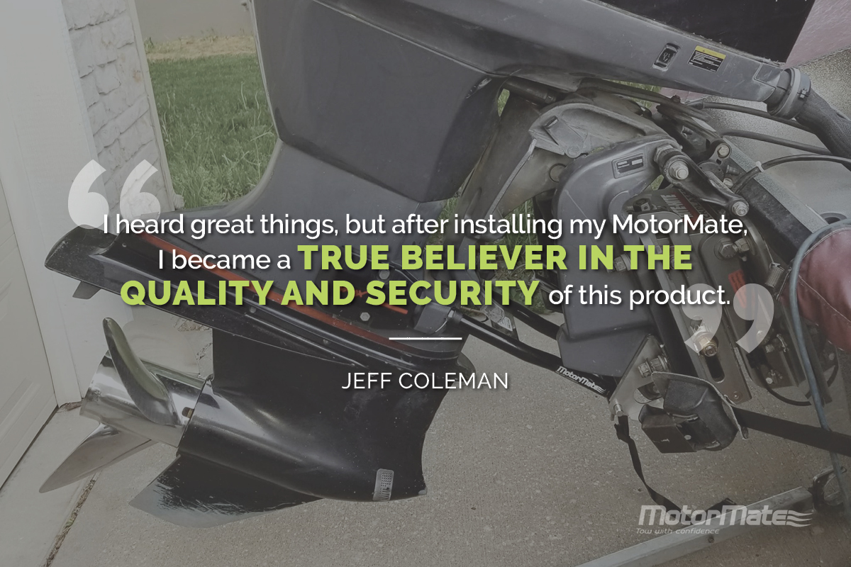 MotorMate Transom Saver Alternative Testimonial - Jeff Coleman